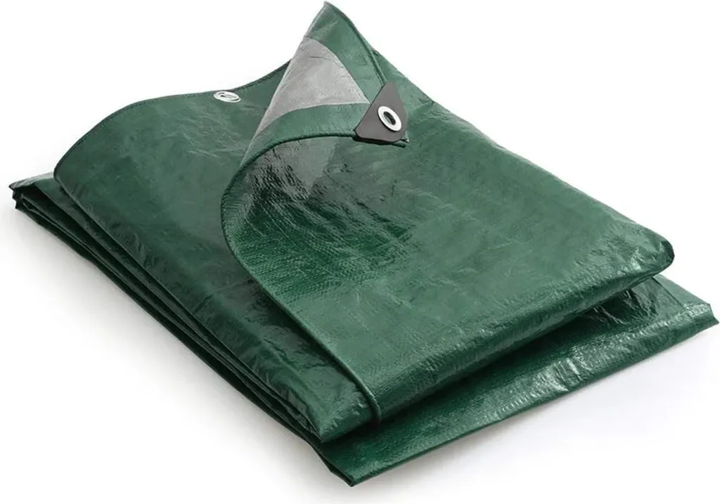 Telo Professionale HUKA 4x6m EXTRA PROFI - Rete Antistrappo Verde-Argento