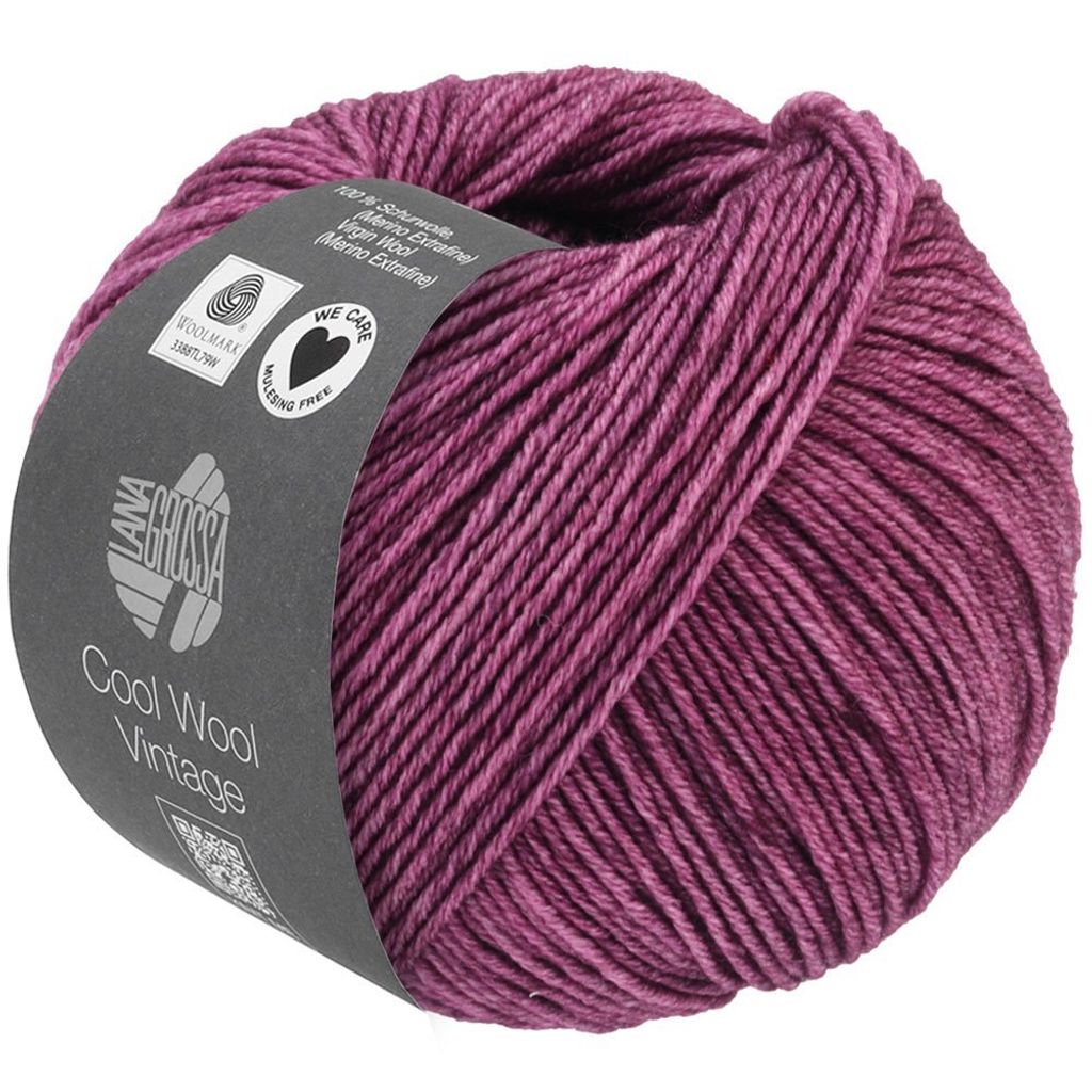Lana Grossa - Cool Wool Vintage 7365 pflaume Produktbild 