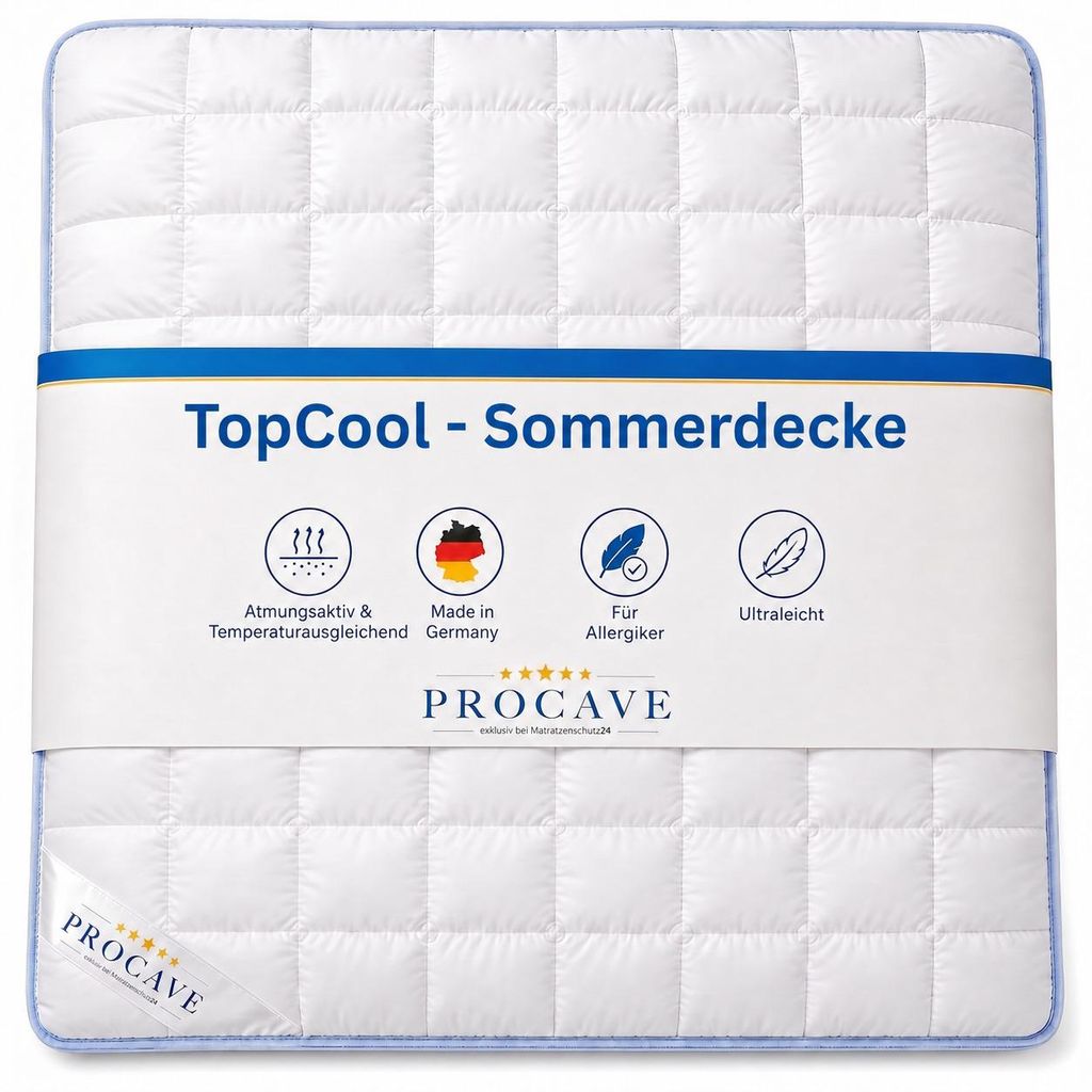 PROCAVE TopCool Sommerbettdecke 135x200 atmungsaktiv gegen Produktbild 
