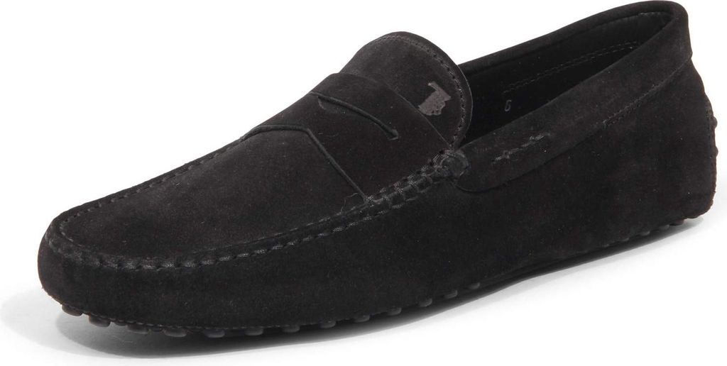 I0224 mocassino uomo TOD'S man suede loafer black