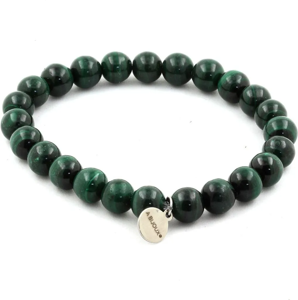 Bracelet Malachite 8mm Qualité 7A - Finissez-en avec les Bijoux en Plastique