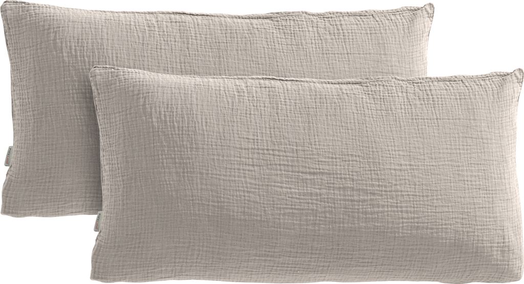 Pure Label Musselin Kissenbezug 40x80 2er Set aus 100% Produktbild 