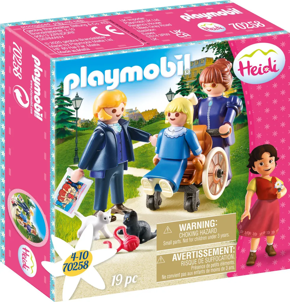 PLAYMOBIL 70258 Heidi Clara son Père et Mademoiselle Rottenmeier