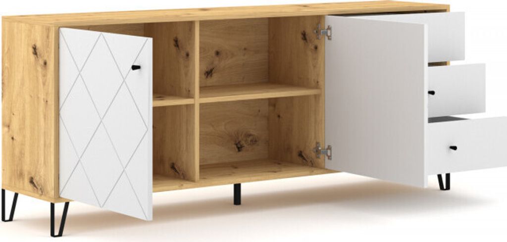 Sideboard FOX mit 5 Schubladen 150x103x40 cm VIVALDI