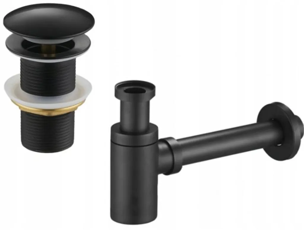 Mexen 7991050-70: Sifone Nero Opaco + Piletta Clic-Clack - Offerta Bagno