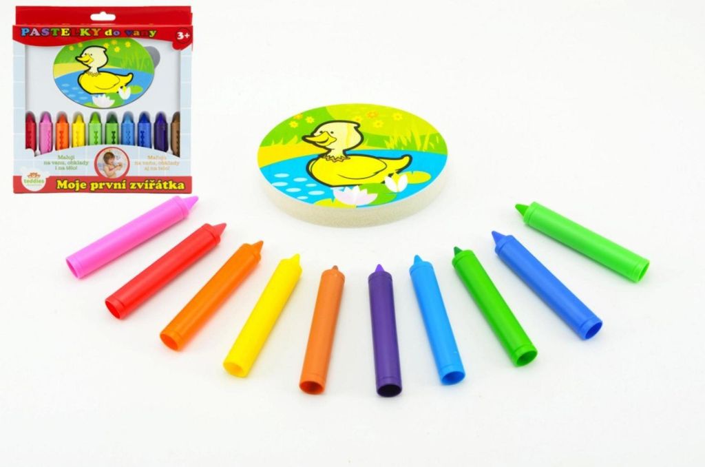 My First Animals Crayons 10 pcs avec éponge dans une boîte Image du produit 