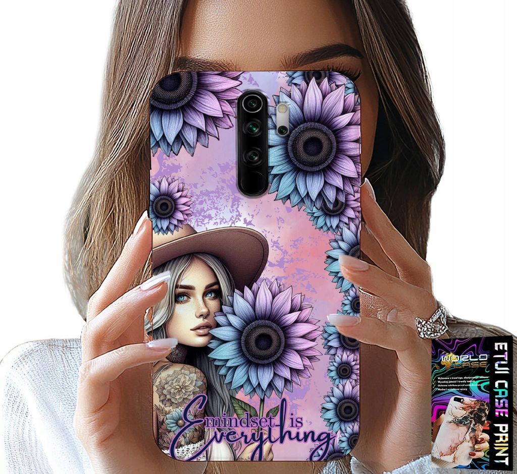 Hülle Für Xiaomi Note 8 Pro - Frau In Sonnenblumen, Feminine Designs