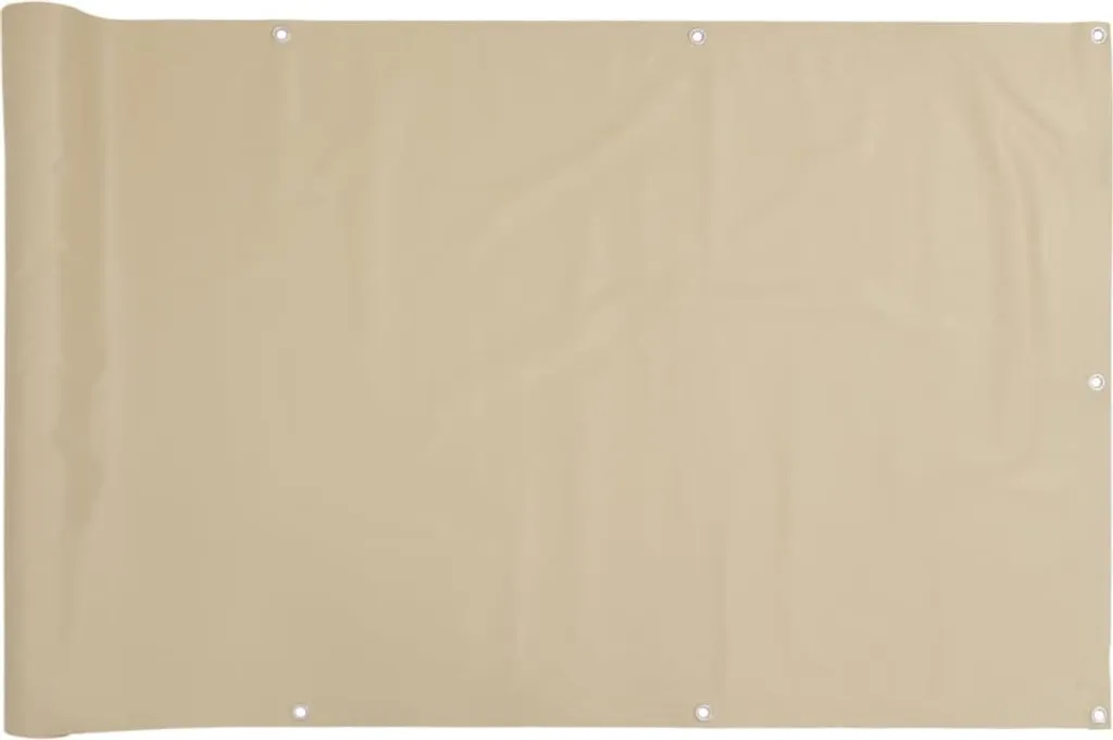 Offerta Schermo Privacy vidaXL 90x500 cm Beige Tessuto Oxford Economico