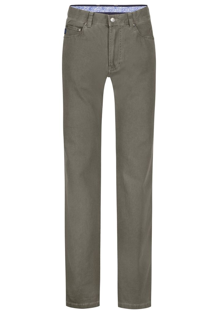 Brühl - Comfort Fit - Herren 5-Pocket Jeans, Genua III (0534182970100), Größe:52, Farbe:Schilf (420)