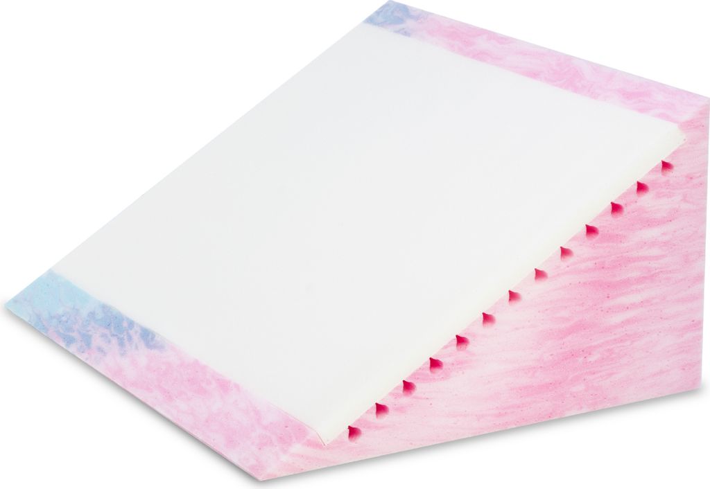 BADUM Poduszka klin pod plecy 60x50x30 cm szara krata Zdjęcie produktu 2