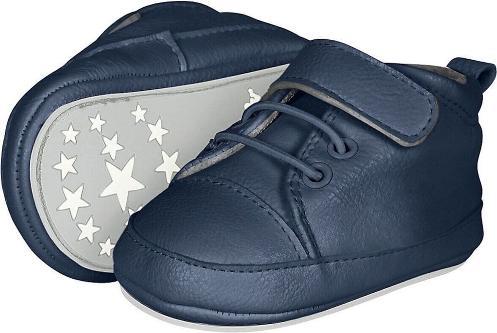 Sterntaler Krabbelschuhe Baby-Schuh Größe 17 18 marineblau