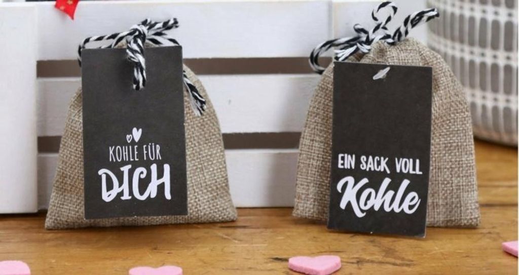 GKA Geldgeschenk Geldsack Geldbeutel Leinen Ein Sack voll Produktbild 