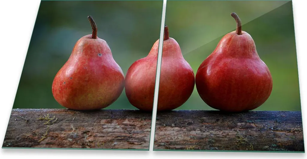 Lastre Protezione Piano Cottura Vetro Temperato 2x 40x52 Frutta HD