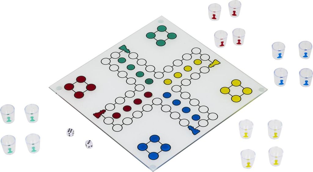 Trinkspiel Ludo inkl. Trinkgläser
