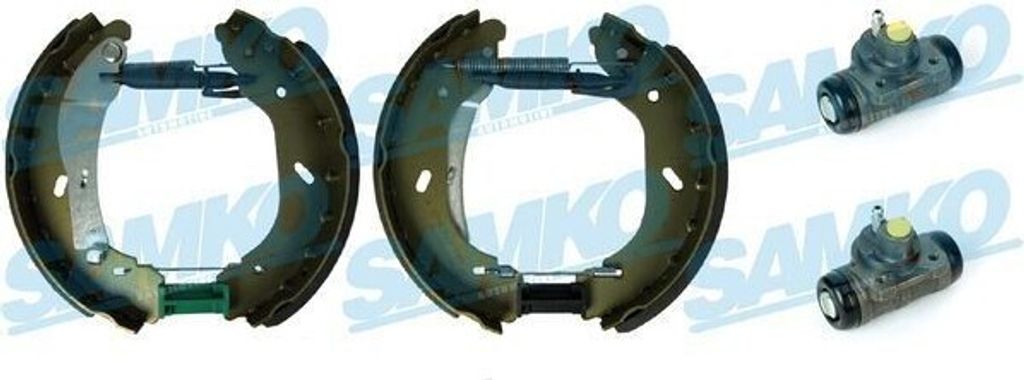 SAMKO Bremsbackensatz Trommelbremse Hinten für FORD TRANSIT Bus (FD, FB, FS, FZ, FC) 280mm KEG596