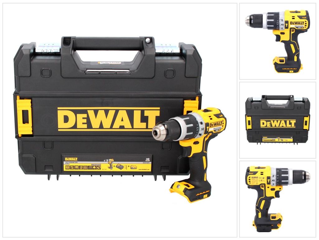 DeWALT DCD796NT-XJ, Wiertarka pistoletowa, Zamek centralny, Zdjęcie produktu 