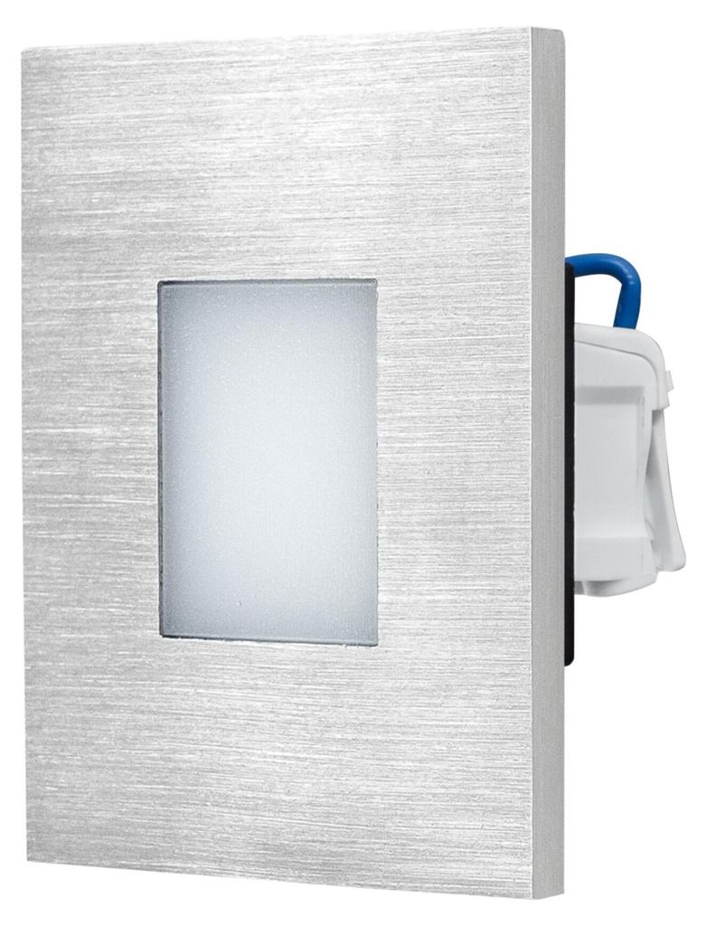 EVN LED Wandeinbauleuchte EdelstahlIP44 - 240V - 8W - 3000K - 55lm