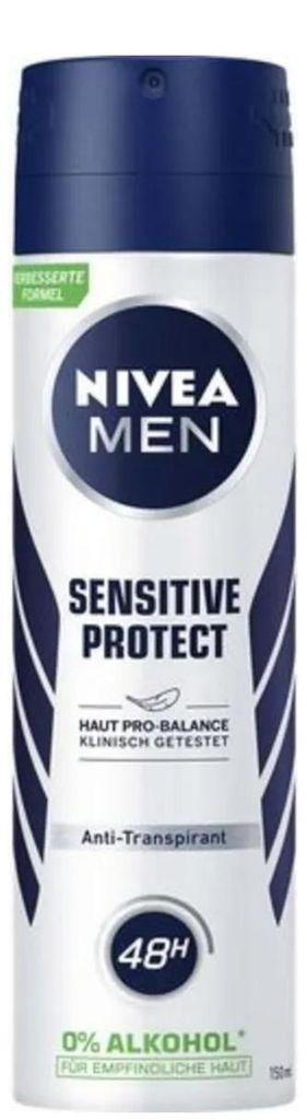 NIVEA Sensitive Protect Deo Spray, Männer, Deodorant, Produktbild 
