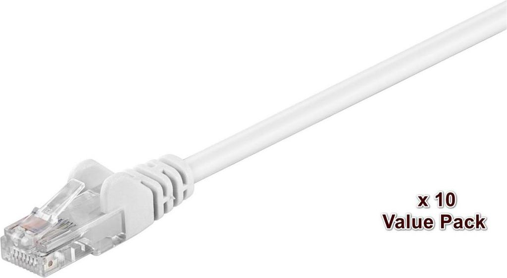 MicroConnect U/UTP CAT5e 2m weiß 10 Stück