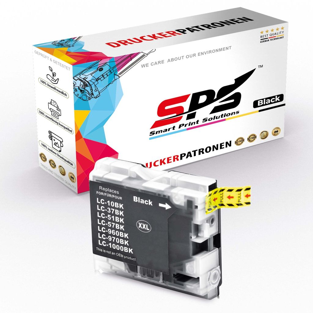 LC-970BK Tintenpatrone Kompatibel für Brother DCP-153 C | 1x Schwarz
