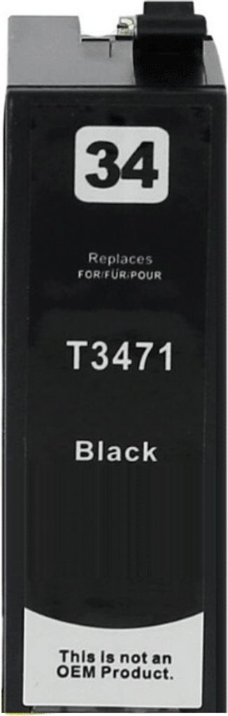 Kompatible Tintenpatrone T3471, T34XL Black für Epson WorkForce Pro WF-3720 DW, WF-3720 DWF, WF-3725 DWF