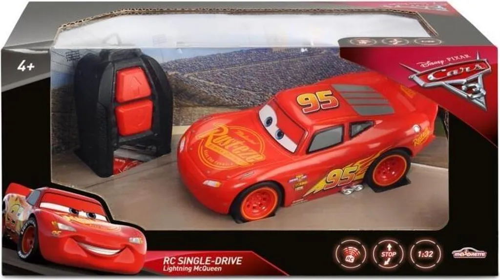 Flash McQueen RC Cars 3 Single Drive avec Télécommande Ergonomique Rouge - 10