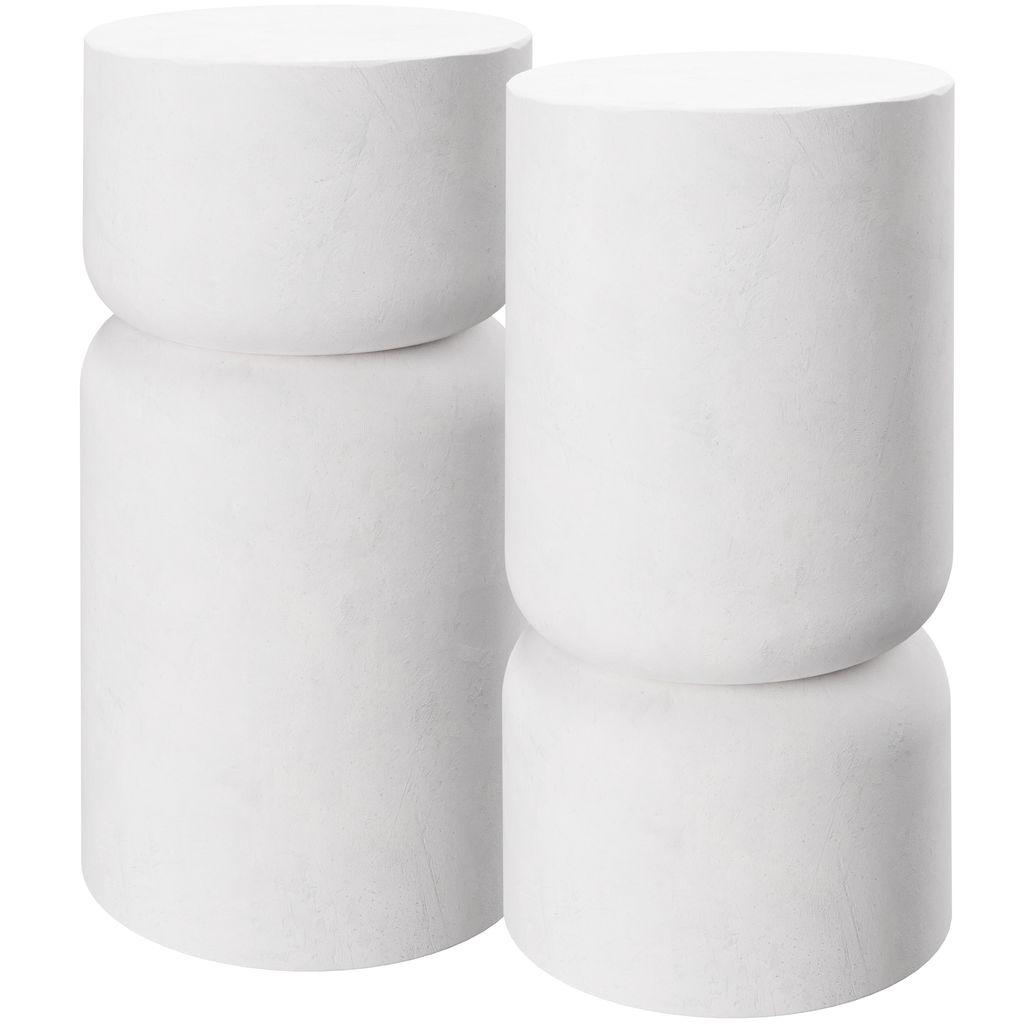 tectake® 2er Set Beistelltisch Amine, Chubby-Design Produktbild 