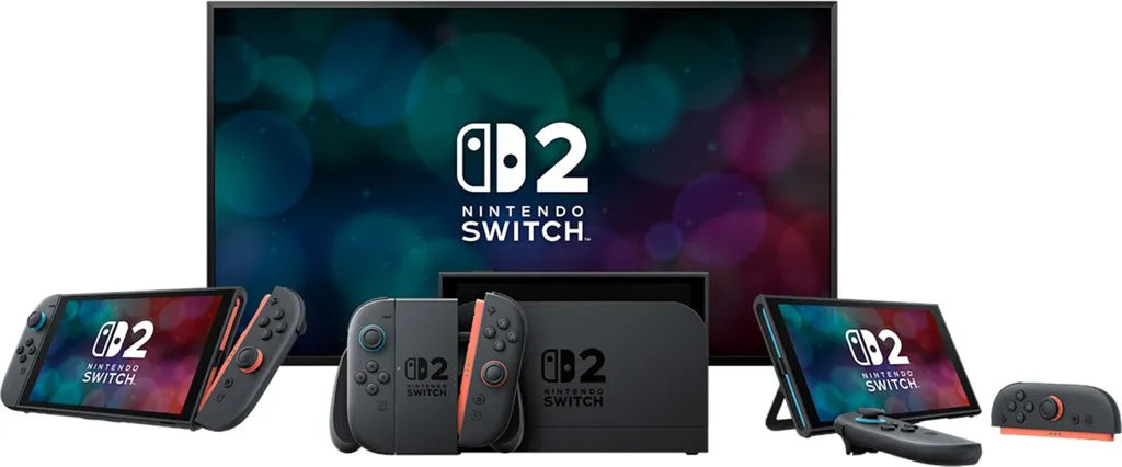 Nintendo Switch 2 Rouge avec Prise EU 220V - Écran HD et Performance Fluide - 34