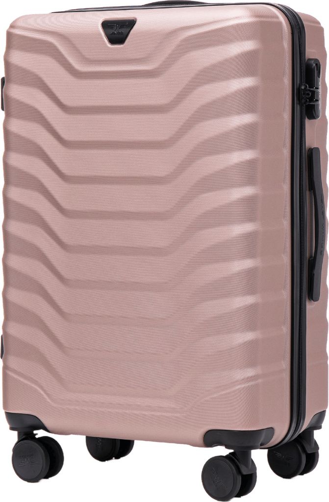 Wings PEAFOWL 24" Reisekoffer, Rosegold, Medium, ABS+, 63L, 4 Rollen