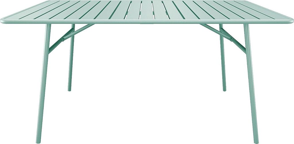 Gartentisch 200 cm lang aus Metall - Mandelgrün - MIRMANDE by MYLIA
