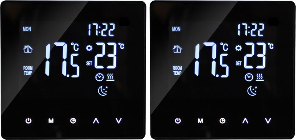 2X Smart Thermostat 3A Raumthermostat Wasserheizungsgeräte Produktbild 