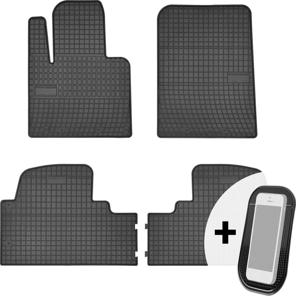 Set Tappetini 3D in Gomma per Hyundai Santa Fe III e Kia Sorento 2015-2020 - 1