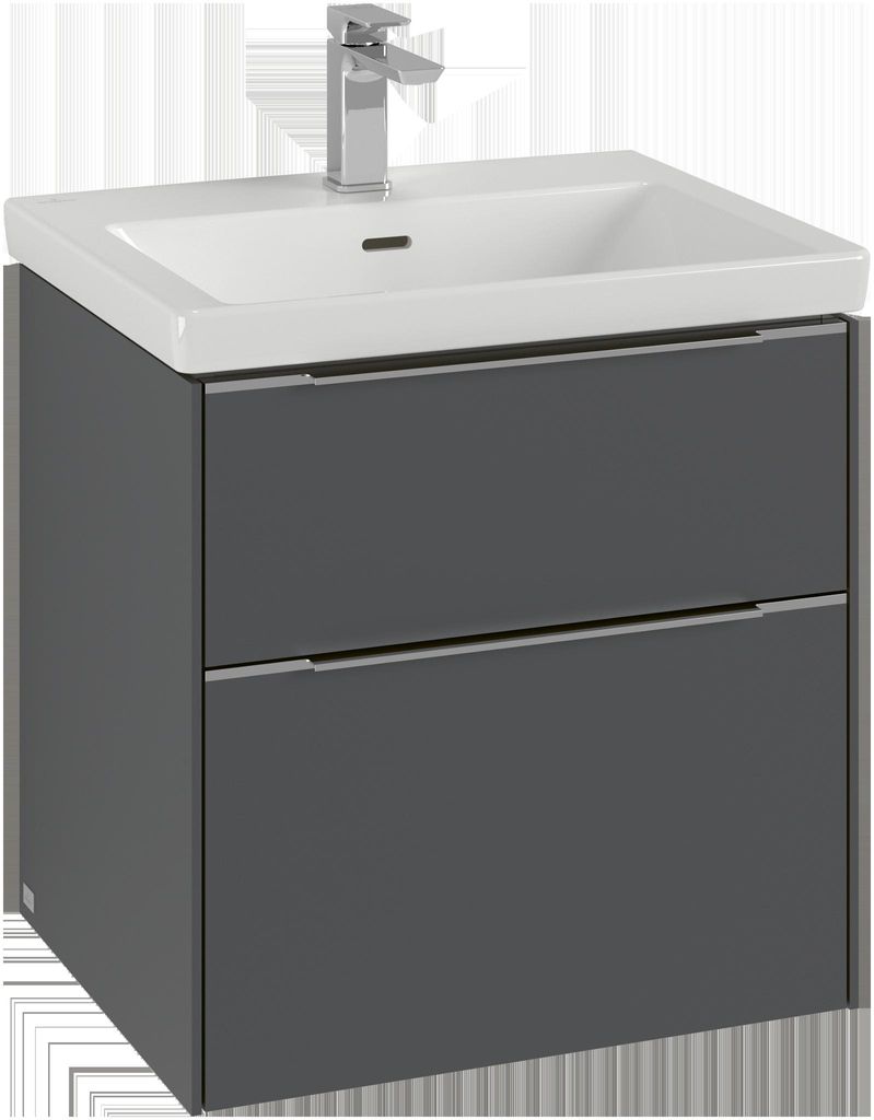 Villeroy & Boch Subway 3.0 Waschbeckenunterschrank, 2 Auszüge, 572x576x478mm, C57800AA