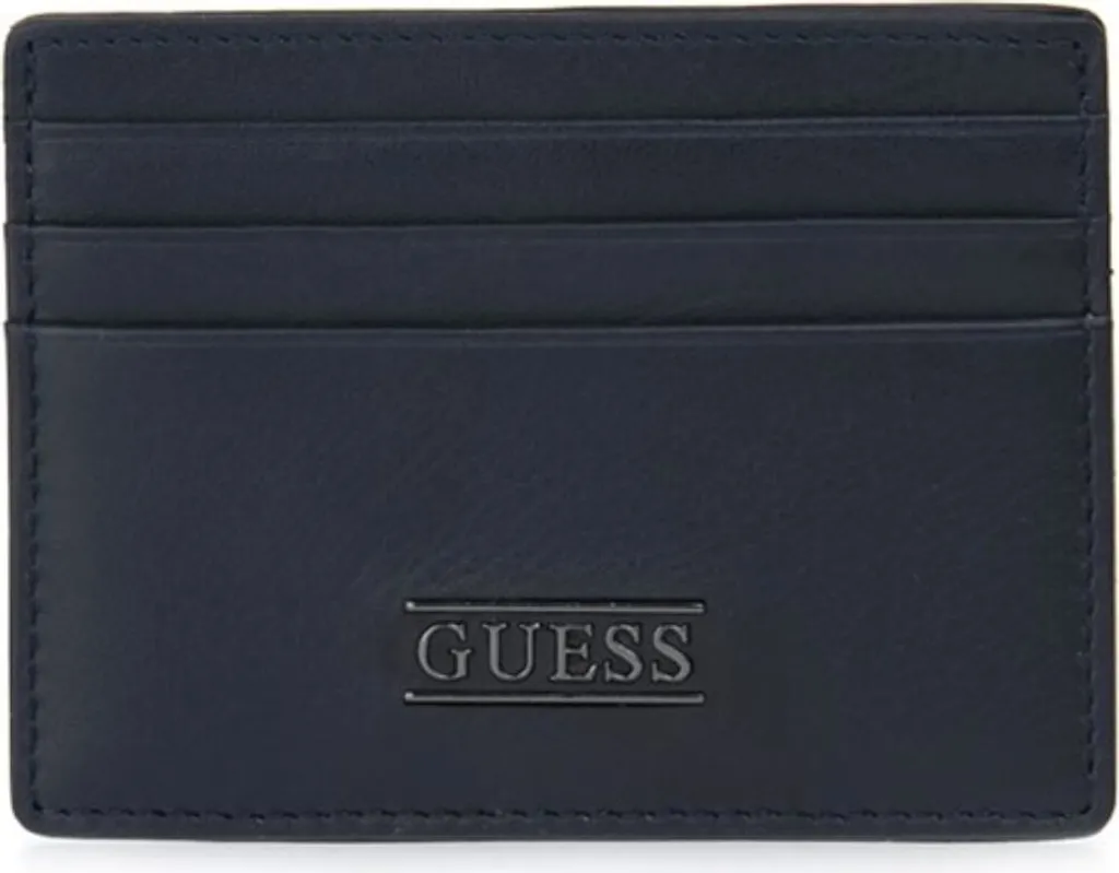 Portafoglio Sottile Guess New Boston SM2420LEA25BLU Pelle Blu