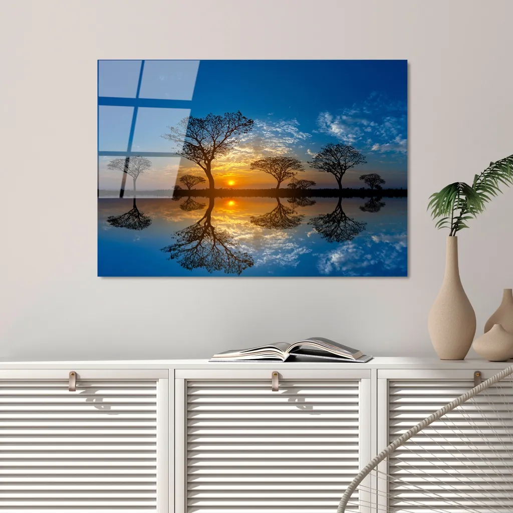 Wallity UV-321 Quadro Luxury Vetro Temperato 50x70 Multicolore