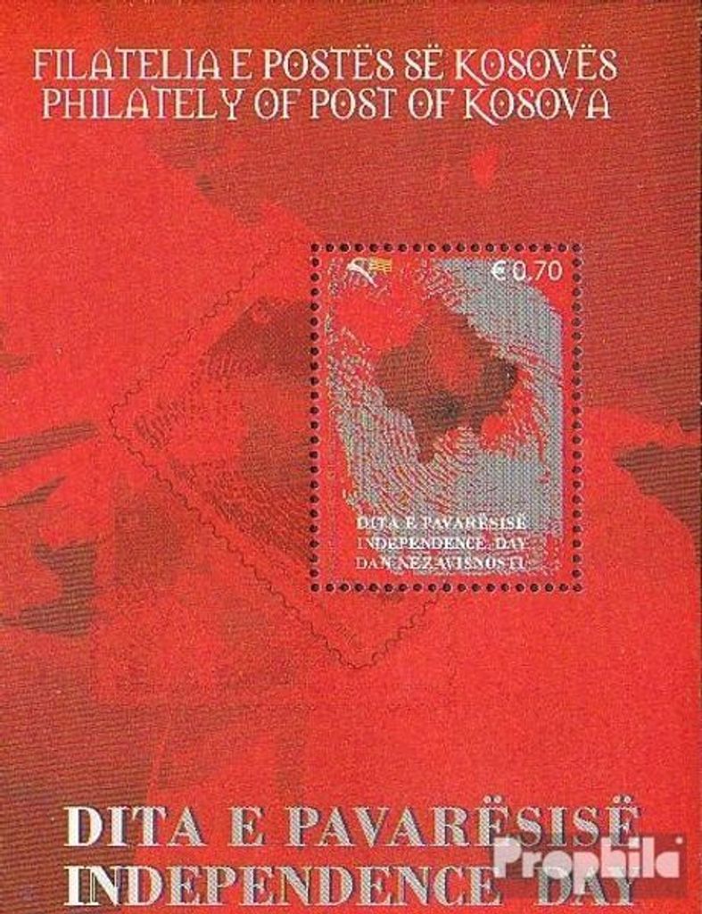 Briefmarken Kosovo 2008 Mi Block8 (kompl.Ausg.) postfrisch Tag der Unabhängigkeit