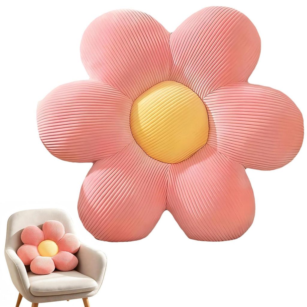 Bodenkissen, Dekokissen, Plüsch, für ein schönes Zimmer, Kuschelkissen für Sofa oder Bett, 40 cm (rosa)