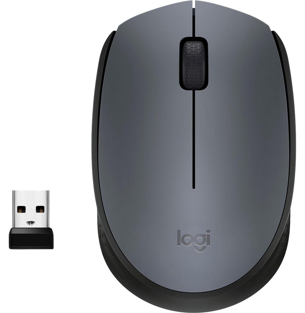 Logitech M170 Wireless Mouse grau, USB Produktbild 