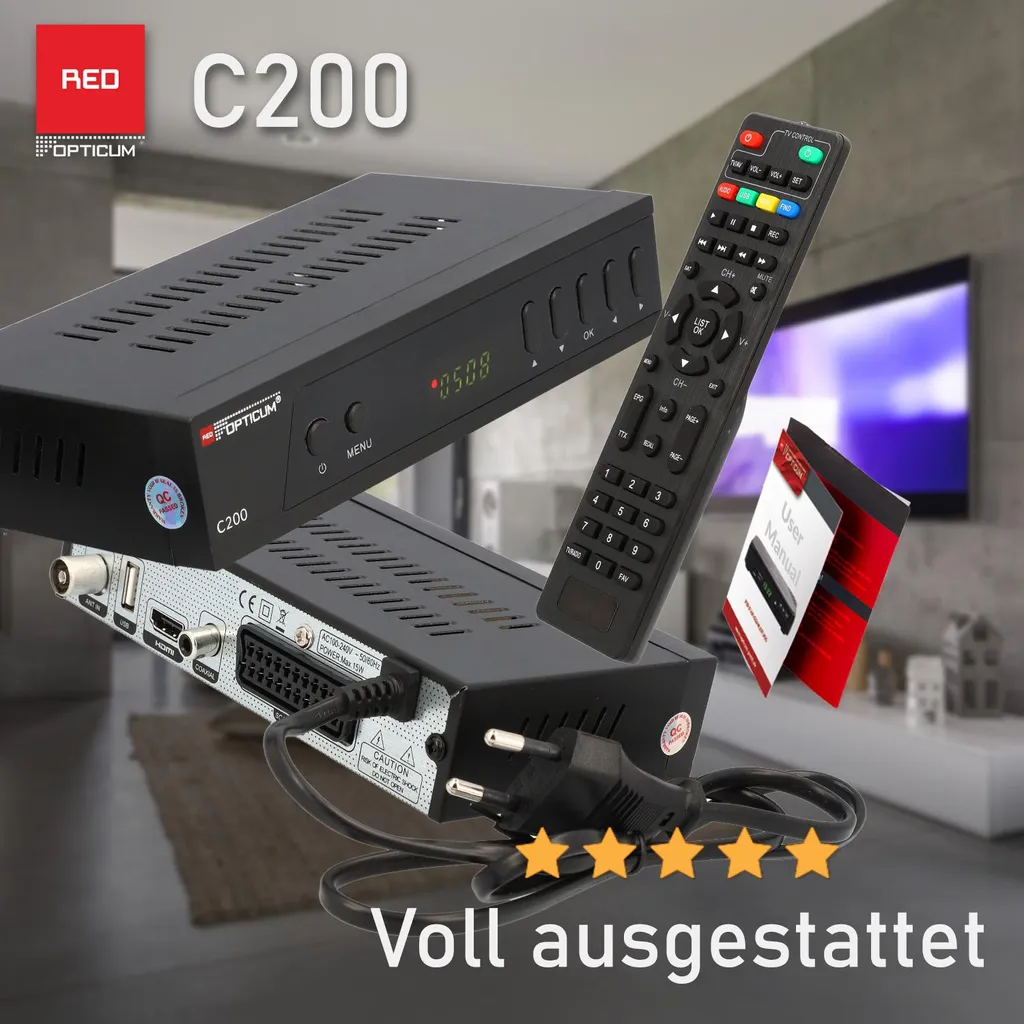 Miglior Decoder DVB-C HD 1080p | USB Media Player HDMI SCART - 8