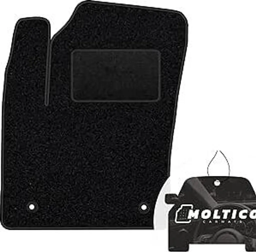 Tappetino Guida Toyota IQ 2009-2016: Velluto Nero moto-MOLTICO