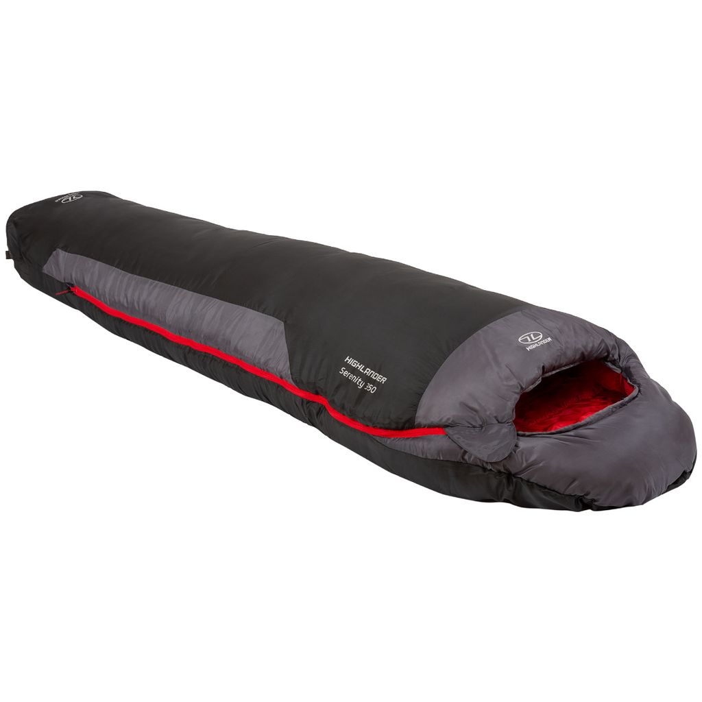 Highlander Mumienschlafsack Serenity 350 Mumie -25°C - Grau