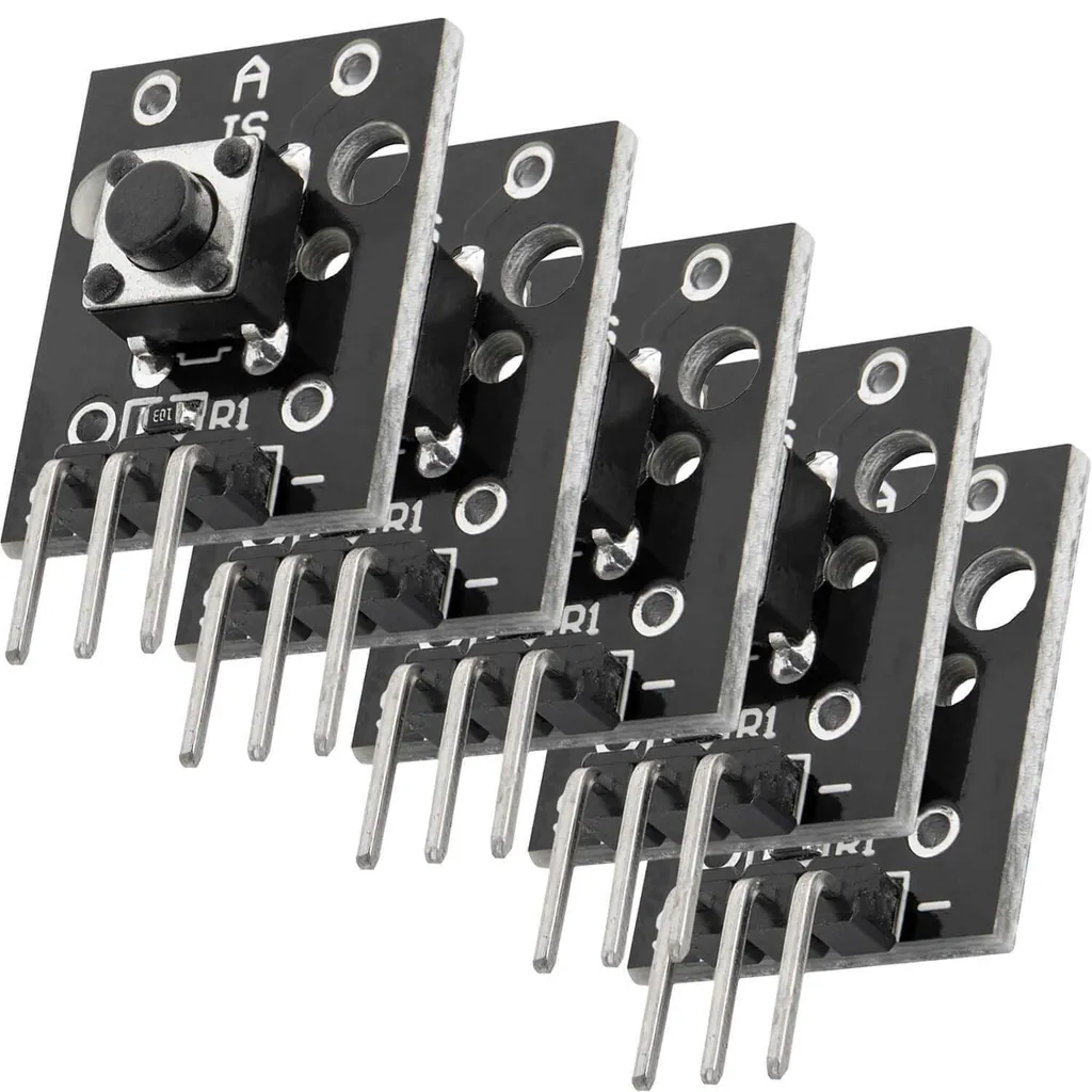 Capteur de Touche KY-004 Module Bouton Interactif pour Microcontrôleur x5