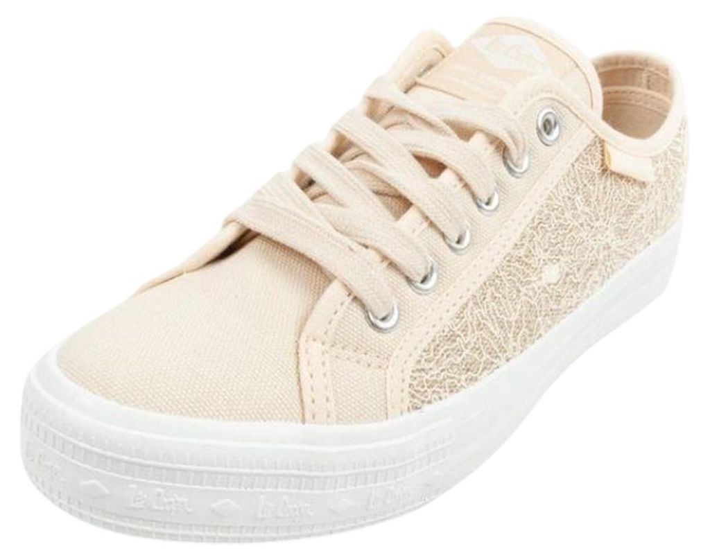 Lee Cooper - Gemustert Sneaker für Damen PP8383 (38 EU) (Beige)