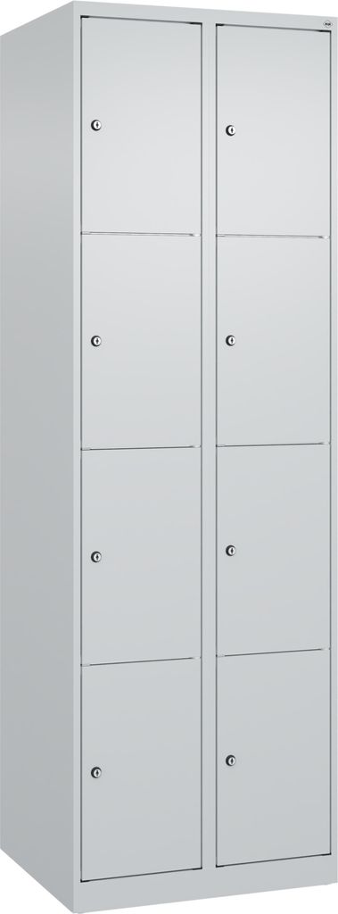 CP Schließfachschrank Classic Plus lichtgrau 080000-204 S10008, 8 Schließfächer 60,0 x 50,0 x 185,0 cm