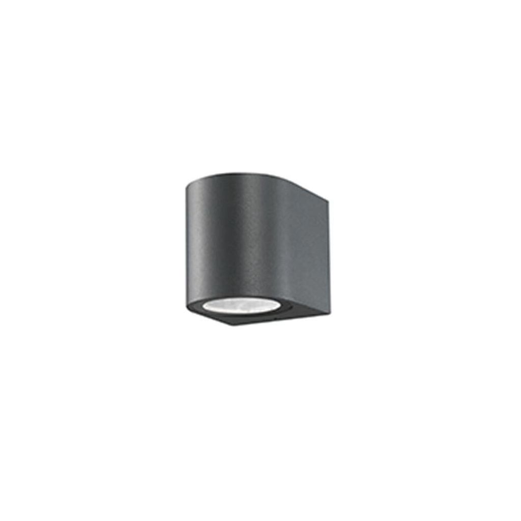 Nova Luce NERO R WALL GREY Wandleuchte, IP 54, GU10
