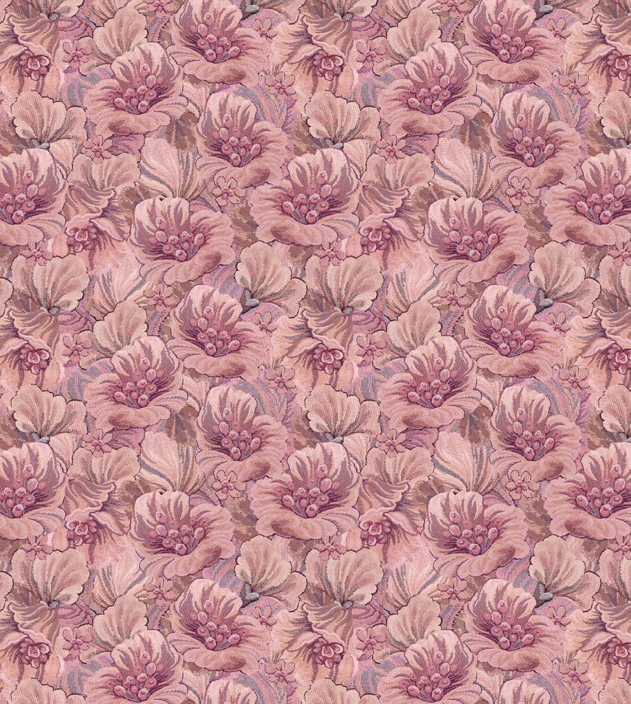 ESTAhome Fototapete gesticktes Blumenmuster Lila und Rosa 2.5 x 2.79 m