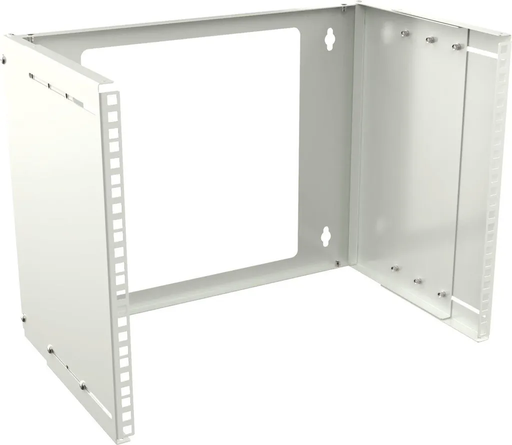 Baie de brassage 8U Lanview RAR215WH - Rack mural blanc pour réseaux IT