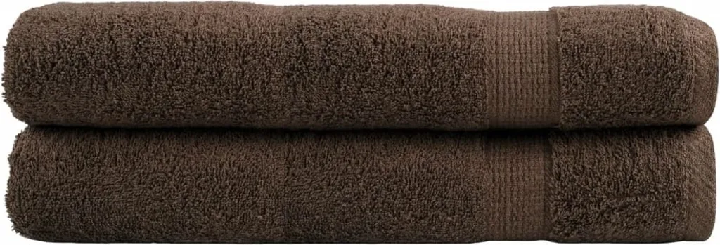 Best Möbel Asciugamani Premium SOLUND 2 pz. Marrone 100x200 cm 600 g/m² - Asciugamani Cloris Nuovo9373562 1pacco