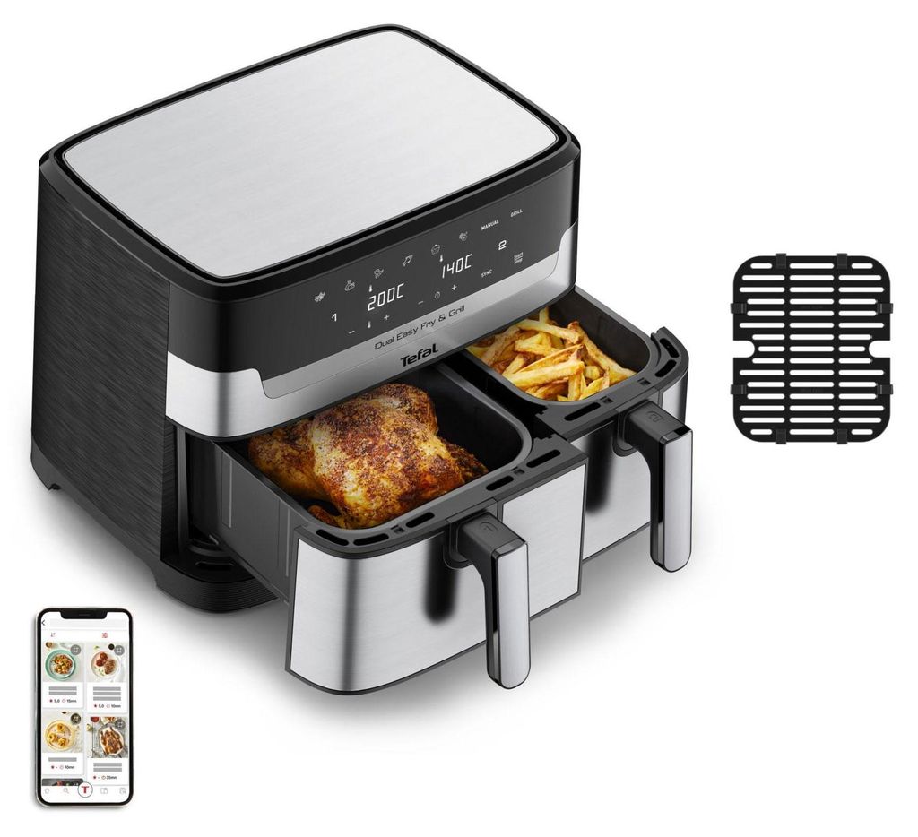 Tefal EY905D Dual Easy Fry & Grill Friggitrice ad aria Immagine del prodotto 