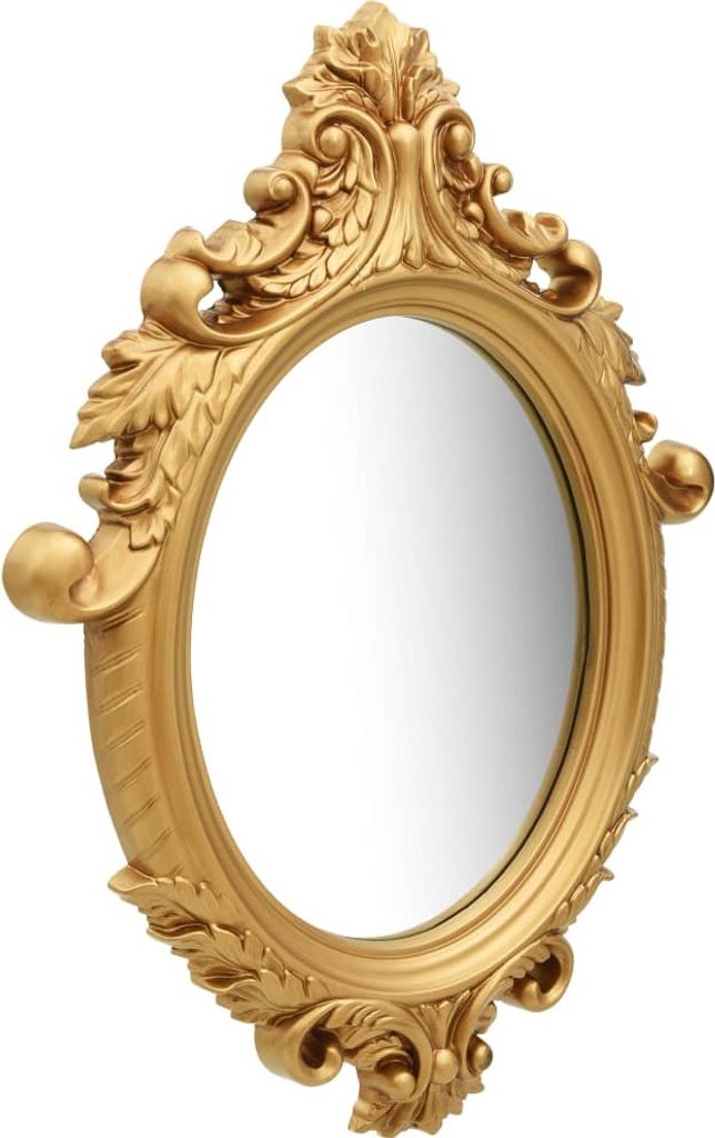vidaXL Specchio da parete in stile castello 56x76 cm Oro Immagine del prodotto 